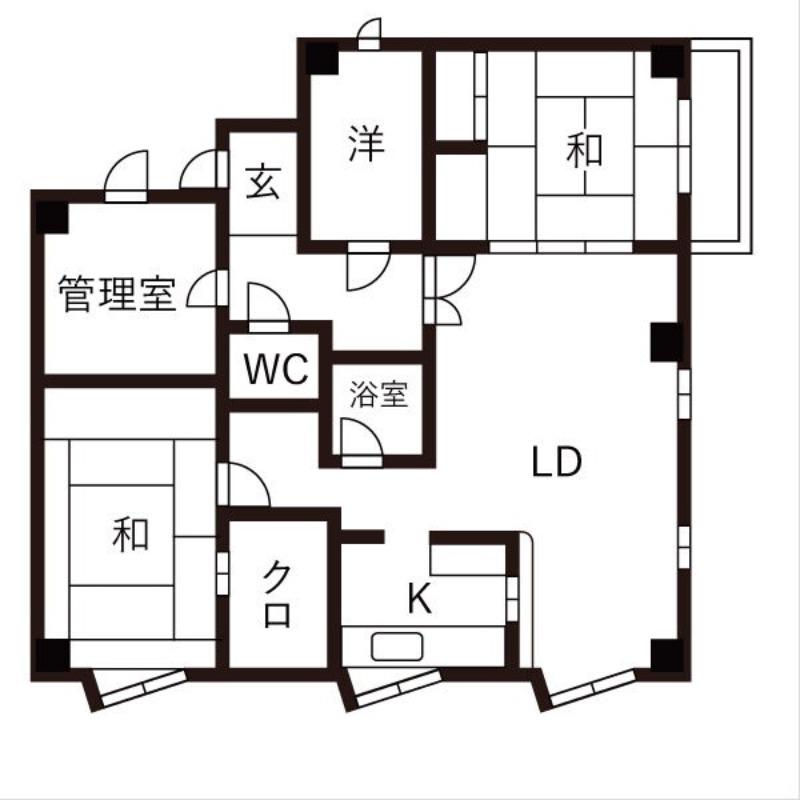 アロンハイツ(3LDK/4階)の間取り写真