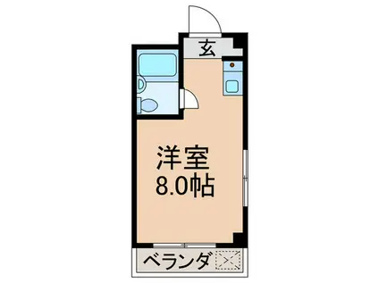 ハイム吉田(ワンルーム/3階)の間取り写真