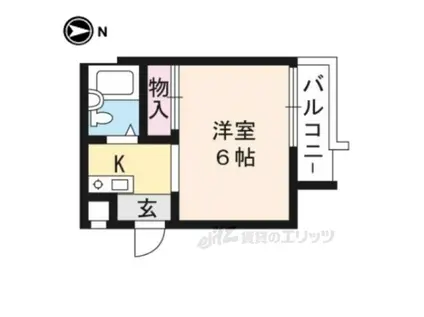 ハイツシンセリティ(ワンルーム/1階)の間取り写真