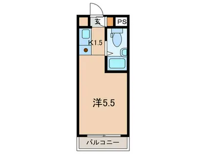 ボーテ日吉シェモア(1K/4階)の間取り写真