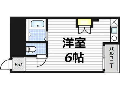 レジデンスイン梅田(ワンルーム/5階)の間取り写真