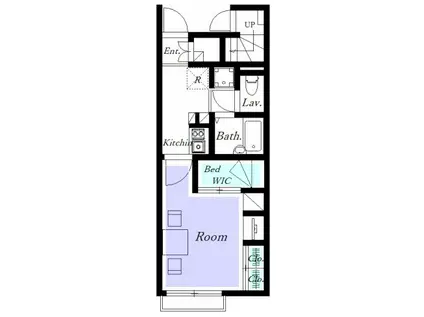 レオパレスオークヒルズC(1K/1階)の間取り写真