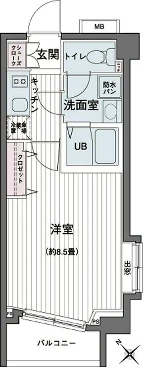 エコロジー都立大学レジデンス 7階階 間取り