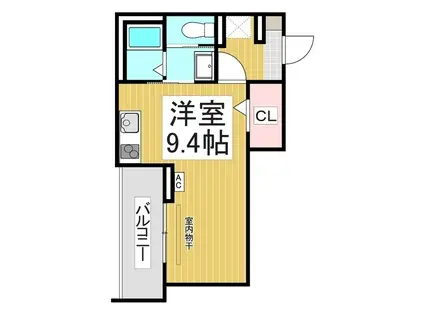 スピアナート北石堂(ワンルーム/2階)の間取り写真