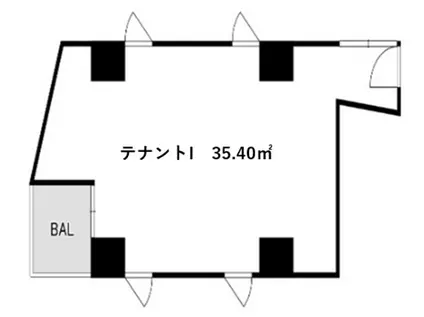 BIJOUX OHORI BLD(ワンルーム/5階)の間取り写真