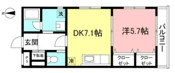 ジュネスプレントリー 4階階 間取り