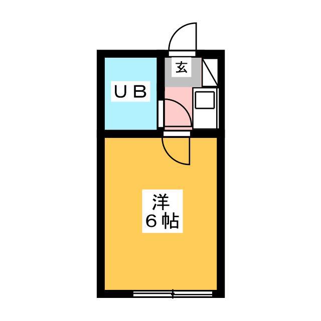 第一すみれコーポ(1K/1階)の間取り写真