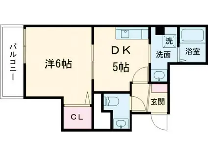 ルメルシエ(1DK/7階)の間取り写真