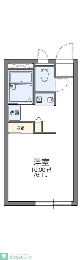 レオパレスRICHHOUSE(1K/2階)の間取り写真
