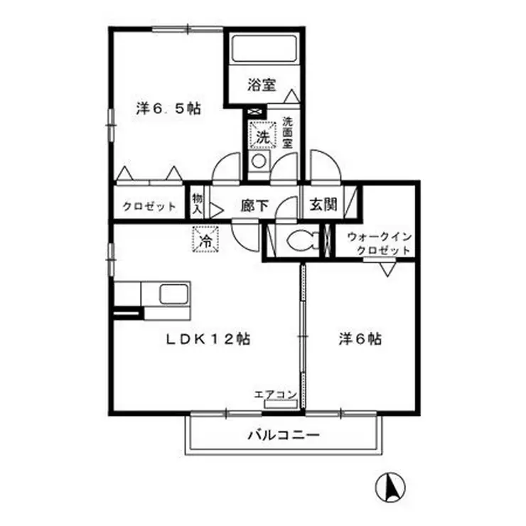 ドミール 参番館 2階階 間取り