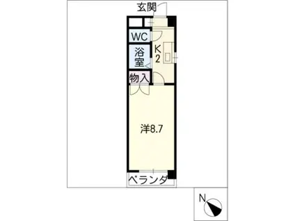 コトーヒロ(1K/3階)の間取り写真
