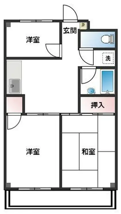 東松山マンション 9階階 間取り