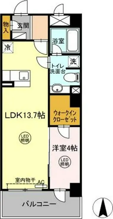 フィーノ武蔵小杉 2階階 間取り