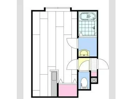 ラピス・ノーヴァ(1K/2階)の間取り写真