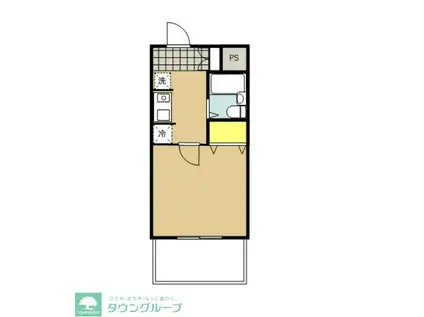 いづみニッテイハイツ北新宿(1K/2階)の間取り写真