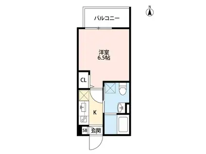 リサージュ(1K/1階)の間取り写真