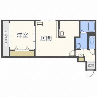 サンコート北7条 弐番館(1LDK/3階)の間取り写真