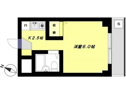 エルドラド(1K/2階)の間取り写真