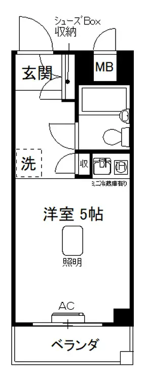 シュウメゾン高島台 5階階 間取り
