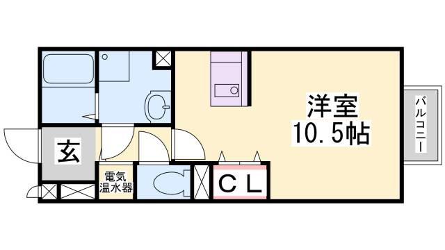 HITOMI DORMITORY(ワンルーム/2階)の間取り写真