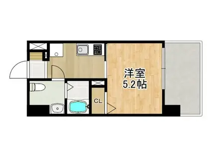 MODERN PALAZZO諫早駅前(1K/8階)の間取り写真