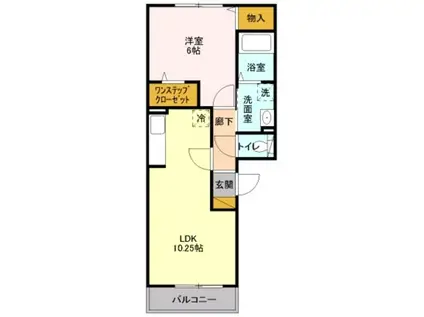 コンフォート町田(1LDK/3階)の間取り写真