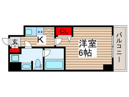 S-RESIDENCE松戸COSMEA(1K/3階)の間取り写真