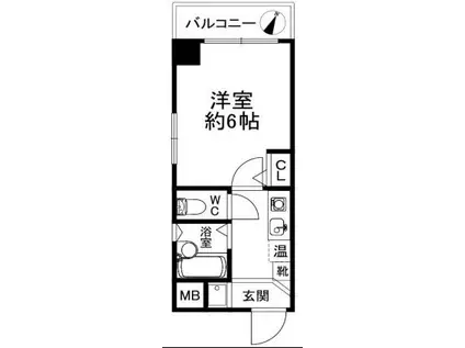 ノモズヴィレッジ六甲(1K/2階)の間取り写真