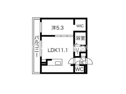 DOMINION N27(1LDK/5階)の間取り写真