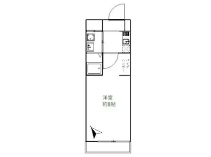 HS北松戸(1K/1階)の間取り写真