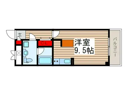 ダイワティアラ津田沼X(ワンルーム/5階)の間取り写真