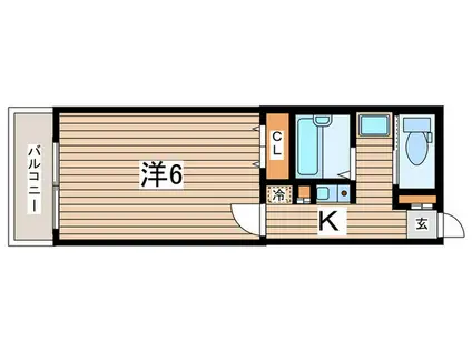 Fコート新吉田I(1K/3階)の間取り写真