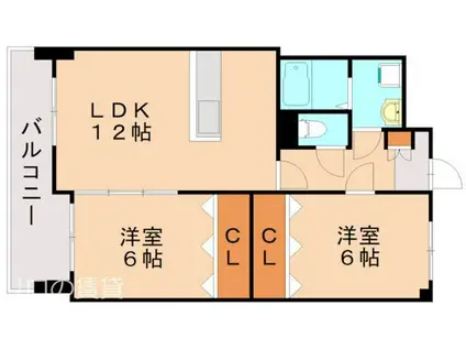 アン・レーヴ(2LDK/5階)の間取り写真