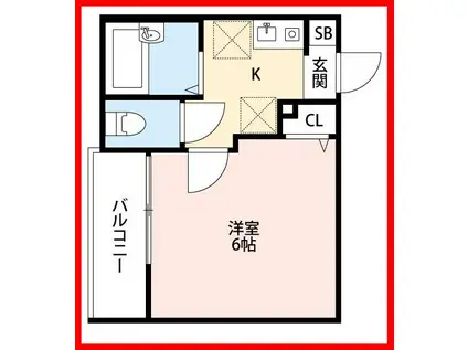 タテルアパートメント足立区梅田4丁目(1K/1階)の間取り写真