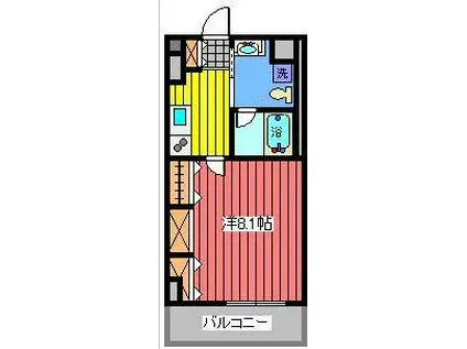 COOPハウス未来館(1K/3階)の間取り写真