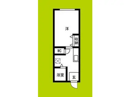 大塚ハイツ(1K/3階)の間取り写真