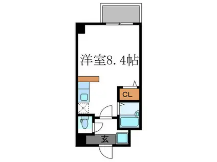 グリーンハイツ飛鳥(ワンルーム/3階)の間取り写真