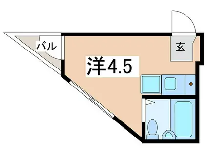 セザール淵野辺(ワンルーム/4階)の間取り写真