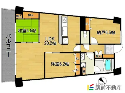 アイランドシティ・インフィニガーデン サ(2SLDK/5階)の間取り写真