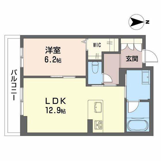 ＪＲ山陽本線 岡山駅 徒歩11分 2階建 新築(1LDK/2階)の間取り写真