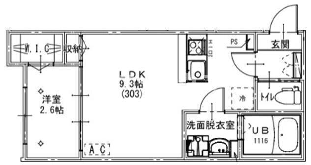 KEIAI RESIDENCE 北習志野(1LDK/3階)の間取り写真