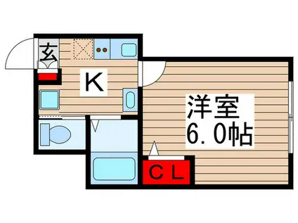 I-COURT KAMAGAYA(1K/2階)の間取り写真