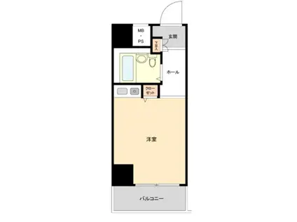 横浜南ガーデン(ワンルーム/8階)の間取り写真