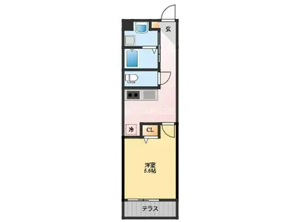 TAISHINKAI(1K/1階)の間取り写真