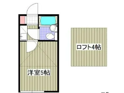 プラザドゥシュバリエ(1K/2階)の間取り写真