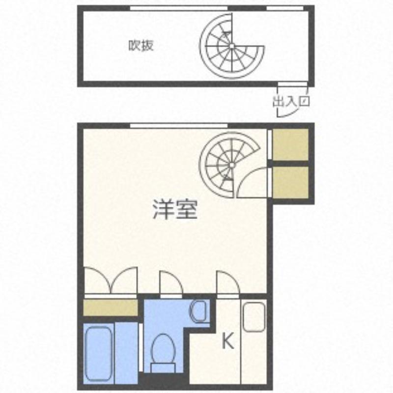 SITE01宮ヶ丘(1LDK/3階)の間取り写真