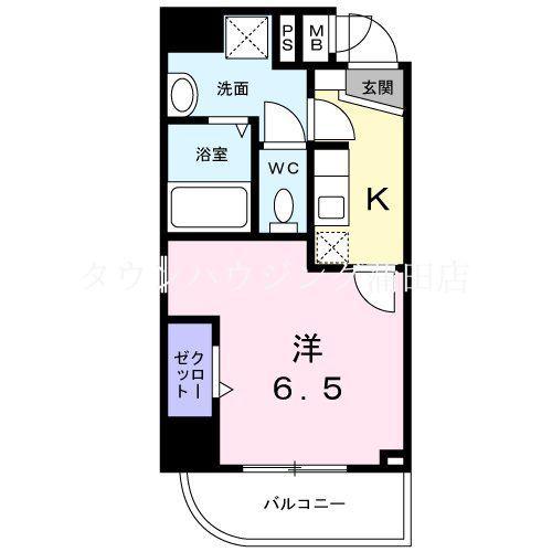 NEXUS110(1K/7階)の間取り写真