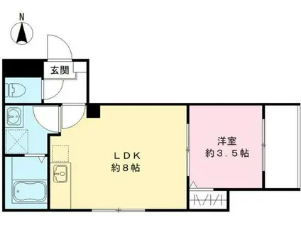 グランメゾン椿(1LDK/3階)の間取り写真