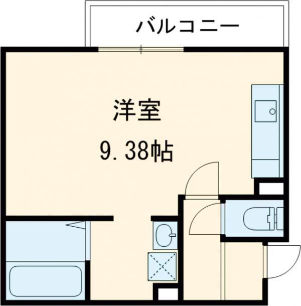 PREMIERE V(1K/1階)の間取り写真