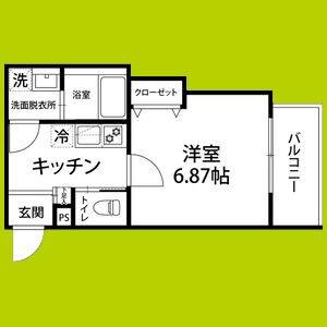 FELIZ COURT日根野(1K/1階)の間取り写真